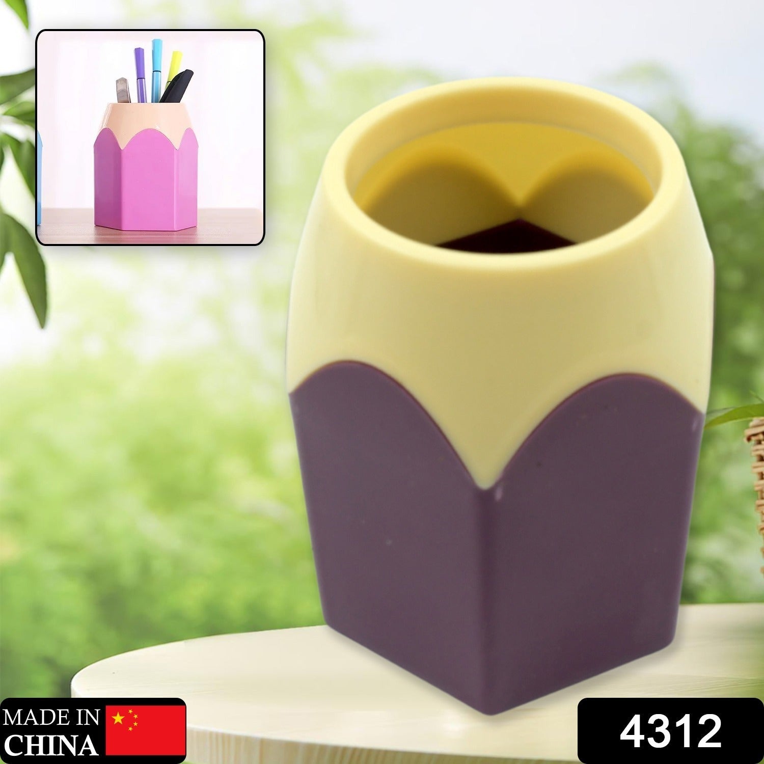 4312 Pencil Pot, Desk Pen Pencil Holder, Makeup Brush Holder, Container Pot for Desk Accessories Supplies Organizer, Home, Office, School Decoration Desktop Decor (1 Pc) 4312 Pencil Pot, Desk Pen Pencil Holder, Makeup Brush Holder, Container Pot for Desk Accessories Supplies Organizer, Home, Office, School Decoration Desktop Decor (1 Pc)